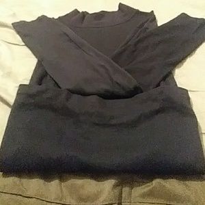 Long sleeve classic mock shirt